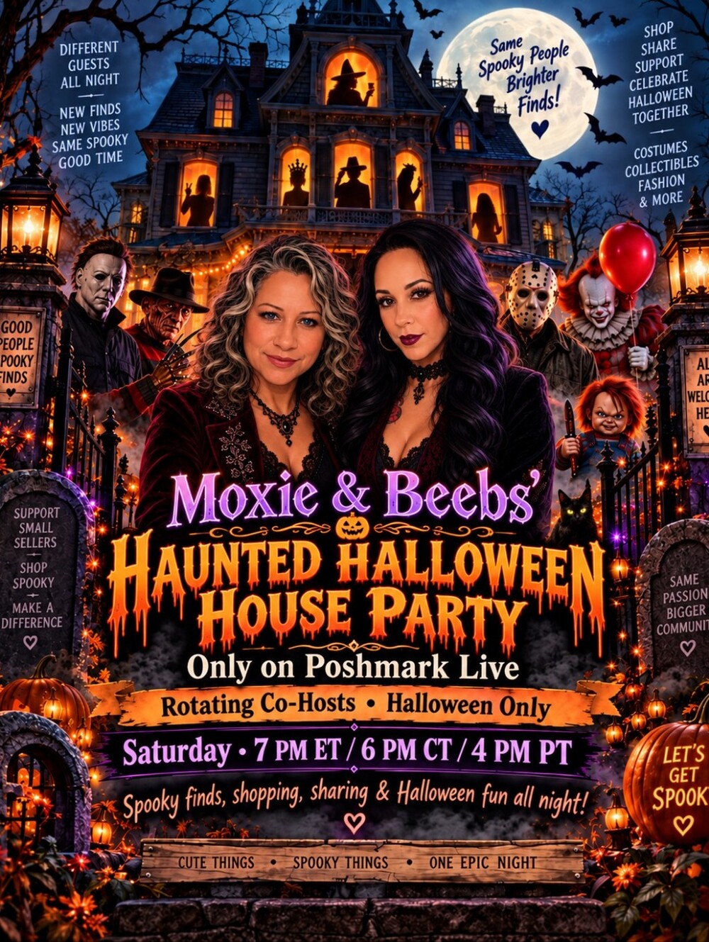 The Moxie & Beebs Show Is Live Flyer